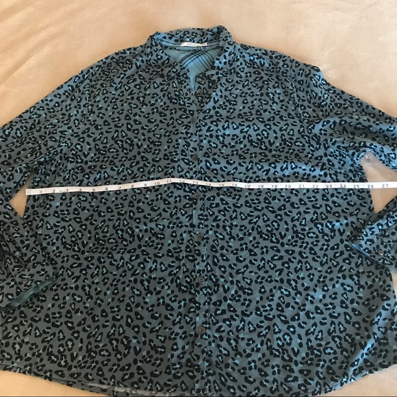 Cecil Leopard Print Button Down Top - Size XXL - Picture 6 of 10